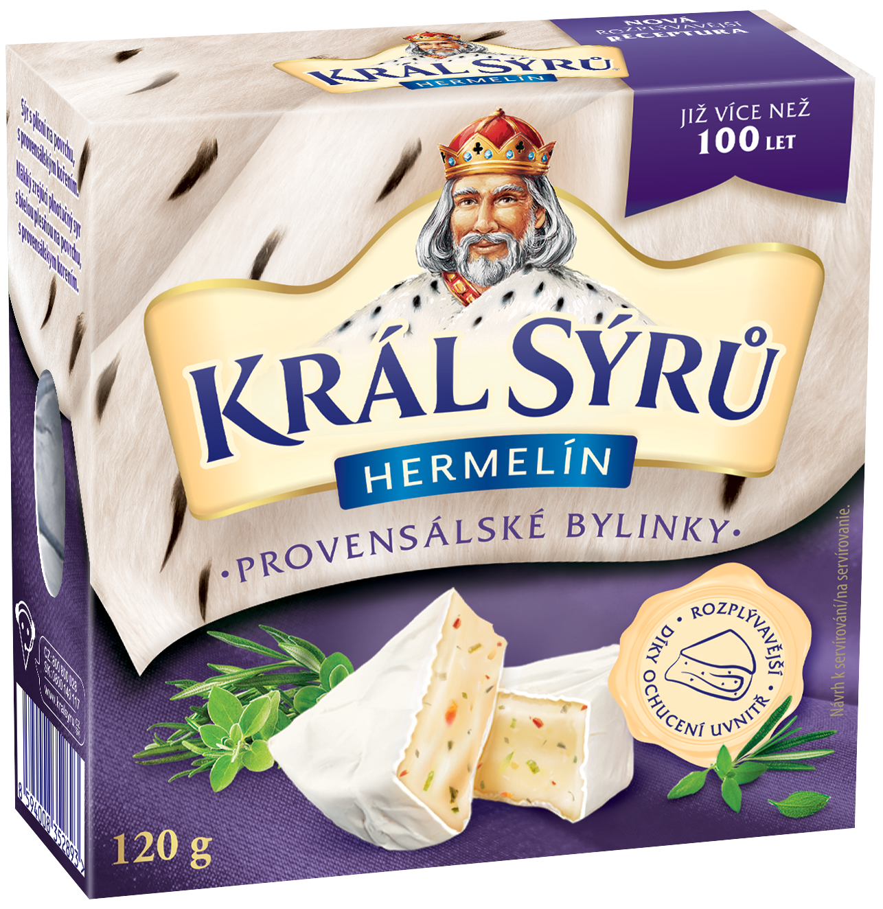 Král Sýrů Hermelín provensálské bylinky