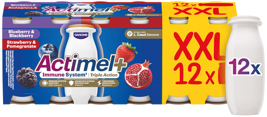 Actimel Triple Action Borůvka - Ostružina / Jahoda - Granátové jablko