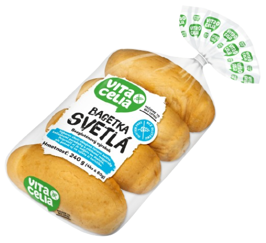 Vitacelia Bagetka bezlepková 4x60g