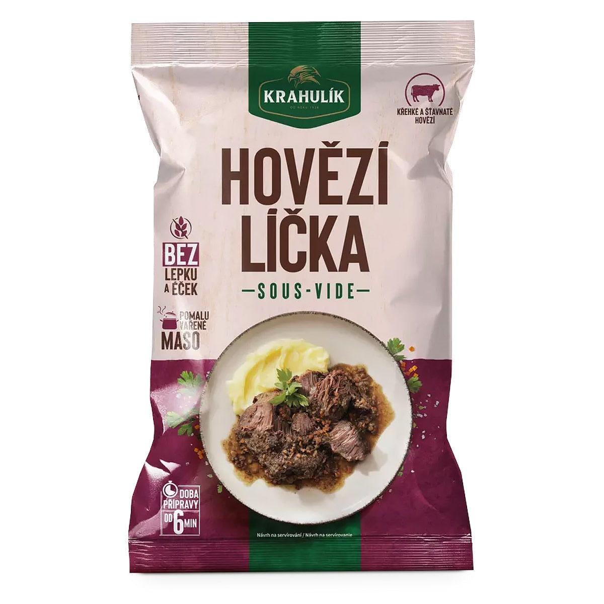 Krahulík Hovězí líčka Sous-vide