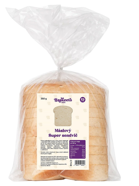 Baskeeto Máslový Super sendvič