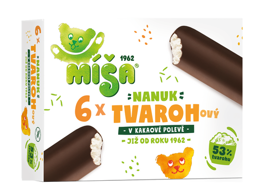 Míša Tvarohový nanuk multipack, 6x45ml