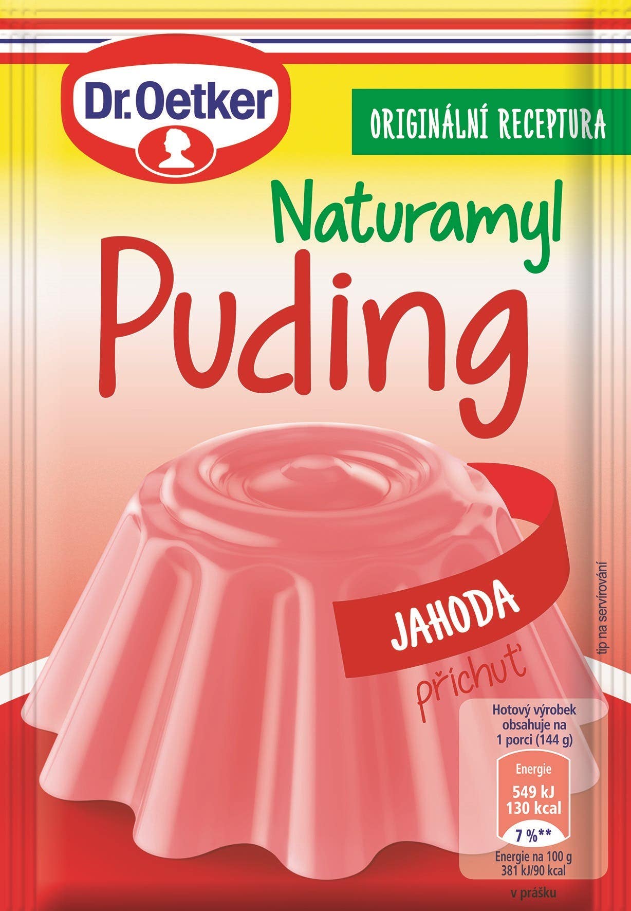 Dr. Oetker Naturamyl Puding s příchutí jahody